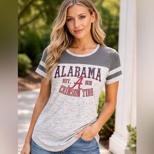 5th & Ocean Women's Gray Alabama Crimson Tide Tee